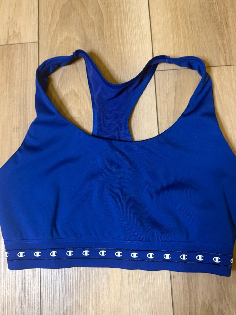 💙 Champion Sports Bra Medium Royal Blue Sculpt Fit Gym Girl Energy ✨